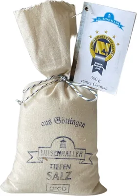 Produktbild von Luisenhaller Tiefensalz im Leinensäckchen grob - 300g