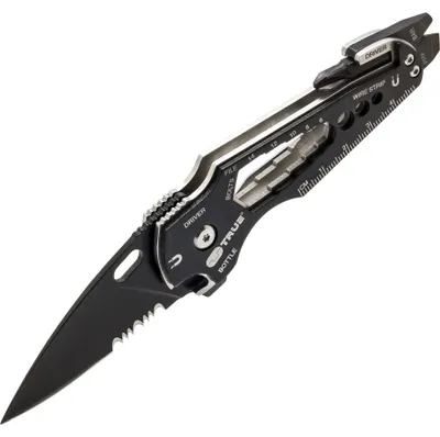 Multitool Smartknife+ mit Messer und Bit, 110x42x16 mm, schwarz