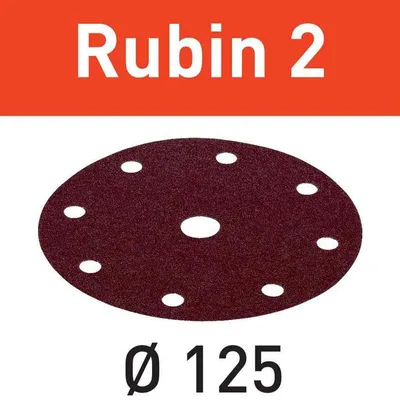 Image de Abrasifs RUBIN 2 D125/8 P80 RU2/10 - FESTOOL - 499103