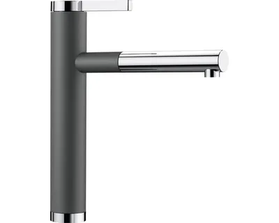 Obrázek produktu pro BLANCO LINEE-S, Standardní, Chrom, Šedá, Mosaz, Páková rukojeť, Samostarný, Typ L