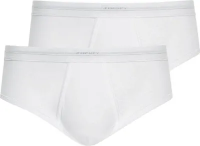 Produktbild von Jockey Herren Slips, 2er Pack - Luxury Baumwolle Classic Brief Mixi, gasierte Baumwolle, einfarbig Weiß S