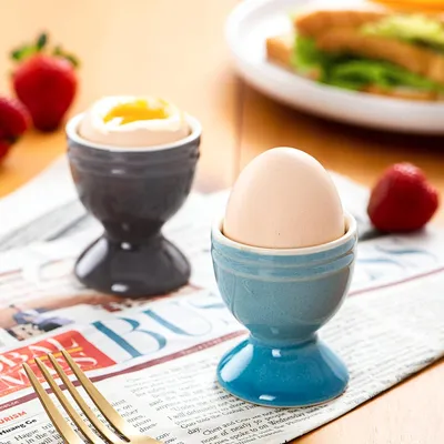 Produktbild von Bunte Eierbecher für jedes Frühstück - 6 Stück - Porzellan