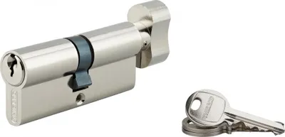 Image de Cylindre de serrure à bouton SA UNIKEY (achetez-en plusieurs, ouvrez avec la même clé),  30Bx40 mm, 3 clés, nickelé - THIRARD