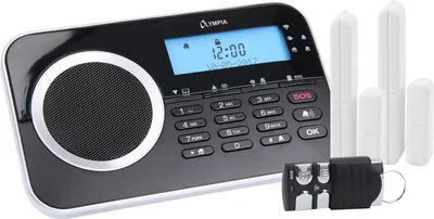 Produktbild von OLYMPIA Protect 9730 drahtlose GSM Alarmanlagen-Set, Schwarz