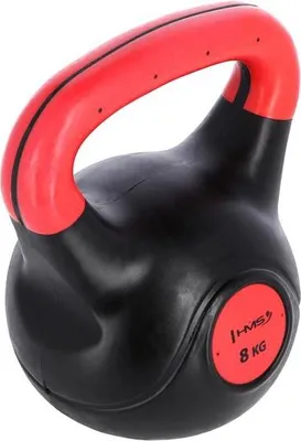 Obrázek produktu pro Kompozitový kettlebell  HMS KPC08 Vin-Bell 8 kg červený