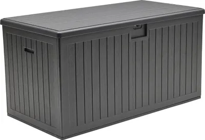 Produktbild von LC Garden »Velio« Aufbewahrungsbox Schwarz Gartentruhe Kissenbox Outdoor