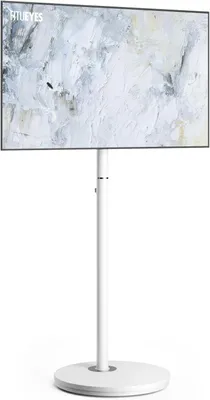 Productafbeelding van Vloerstandaard voor tv met diagonaal van 61-122 cm - Minimalistisch - Hoekig - Hoog - Moderne tv - Standaard - In hoogte verstelbaar