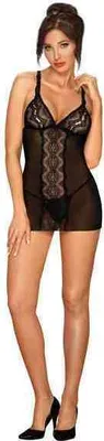 Immagine prodotto di Obsessive Lucita Chemise & Perizoma Nero L/XL