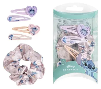 Produktbild von Disney Lilo und Stitch Haarspange, Haargummi-Set in einer