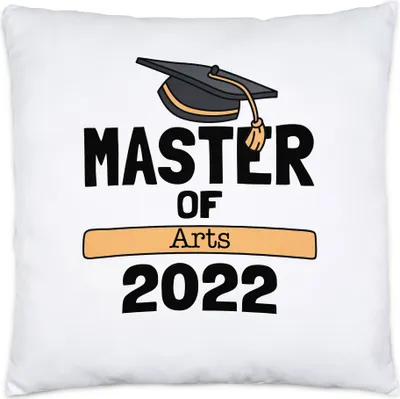 Produktbild von Master of Arts 2022 Kissen inkl. Füllung Studium Absolvent Abschluss Geschenk Masterabschluss Uni