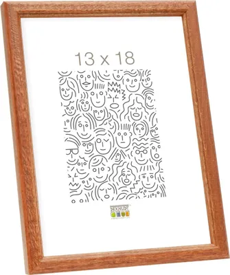 Image de Deknudt S236H2 Cadre photo en bois marron 18 x 24 cm