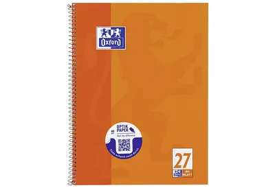 Zdjęcie produktu dla Oxford 100050360, Monochromatyczny, Pomarańczowy, A4, 80 ark., 90 g/m², Papier w linię