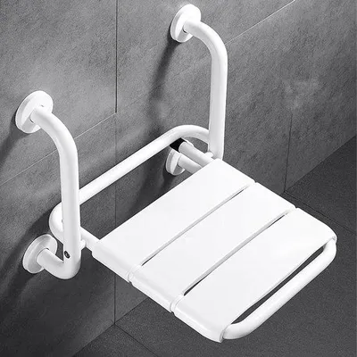 Produktbild von Douchekruk für Wandmontage mit Armlehnen - Räumlich, Höhenverstellbar bis 160 kg für Senioren und Behinderte