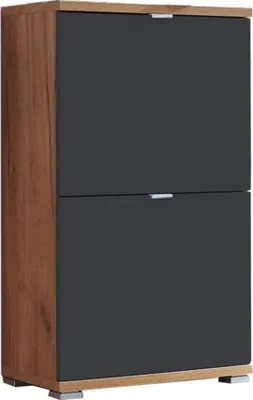 Produktbild von Vendomo Schuhschrank 2 Fächern Joshua Holz - Schwarz