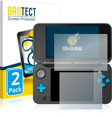 Produktbild von 2x Für Nintendo 2DS XL Schutzfolie BROTECT Displayschutz Display Schutz Folie Klar Transparent