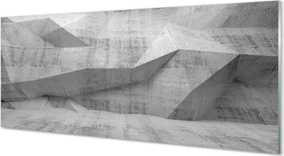 Produktbild von Glasbilder 125x50 Wandkunst Stein Beton Abstraktion