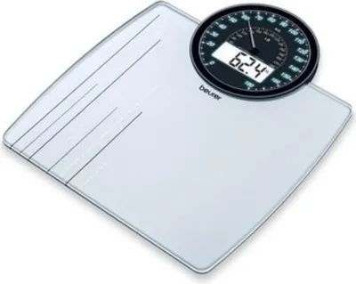 Immagine prodotto di BEURER Bilancia pesapersone b.180kg 100gParte in vetro Display LCD GS 58