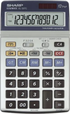 Image de SHARP kalkulačka - EL337C - stříbrná