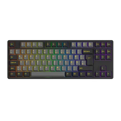 Produktbild von AKKO 5087S Schwarz & Gold ISO-DE Layout Mechanische Gaming-Tastatur N-Key Rollover TKL RGB Hot-Swap Kabelgebundene benutzerdefinierte Tastaturen
