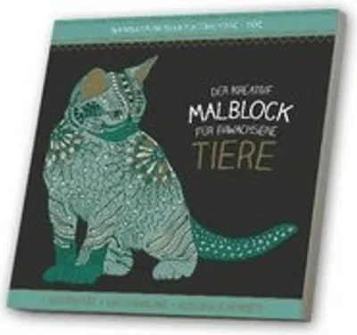 Produktbild von Malblock für Erwachsene mit CD: Tiere 1