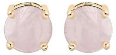 Immagine prodotto di Orecchini placcati in oro con pietra di rosa, modello PO/SE10230F