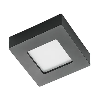 Produktbild von Prios LED-Deckenlampe Alette, schwarz, 6 W, CCT, dimmbar