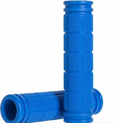 Productafbeelding van Jumada blauwe, sportieve fietshandvatten – universeel – professioneel – extra grip – eenvoudig te monteren – antislip – stabiel – rubber, blauw – binnendiameter: 2 – 2,2 cm