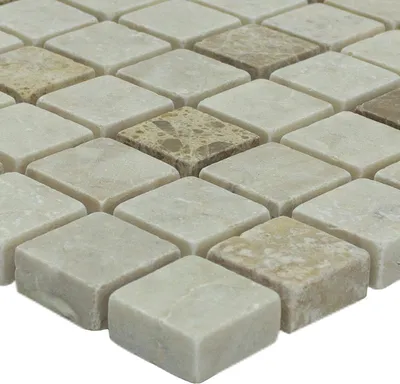 Produktbild von Naturstein Mosaikfliese Fridali Beige Braun