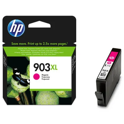 Obrázek produktu pro HP 903XL Purpurová originální inkoustová kazeta s vysokou výtěžností, Vysoká (XL) výtěžnost, Purpurová, Inkoust na pigmentové bázi, 8,5 ml, 1 kusů, Balení po jednom