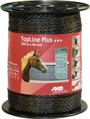 Produktbild von Weidezaunband TopLine Plus TriCOND braun 40 mm, 0,187 Ohm/m, 200 m