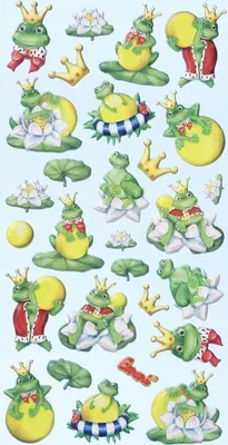 Produktbild von Schaum-Sticker Froschkönig