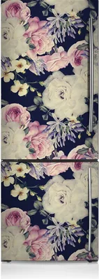 Produktbild von Magnetfolie Magnete Küche Kühlschrank Dekoration 60x205 cm - Barockblumen