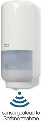Zdjęcie produktu dla Tork® 561600 Dozownik do pielęgnacji skóry z systemem sensorowym Intuition™ S4 , biały