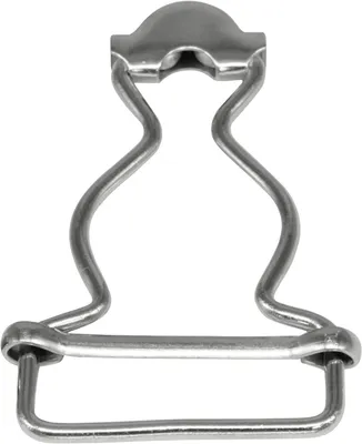 Productafbeelding van Tuinbroek Gespen - Bretel Clips - Kleding Reparatie - Metalen Bevestiging - 45x30 mm - Zilver