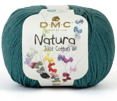 Obrázok produktu pre DMC Natura Just Bavlna – matná, mäkká priadza zo 100 % česanej bavlny (N504, tmavo smaragdová zelená)