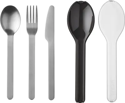 Zdjęcie produktu dla Mepal besteckset ellipse 3-teilig - nordic black 105760041100