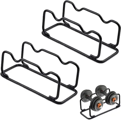 Zdjęcie produktu dla Stojak na obciążenia – Stabilna konstrukcja – 32x11x10 cm – Czarny