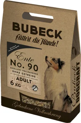 Produktbild von Trockenfutter getreidefrei gebacken mit Ente von Bubeck 6Kg