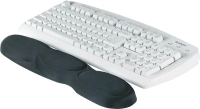 Produktbild von Handgelenkauflage Gel für Tastatur 480x90x37mm schwarz Packung mit 4 Stück