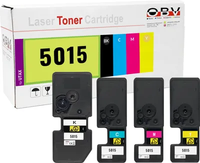 Produktbild von Kompatibler Toner Set für Utax P-C2655w ersetzt PK-5015 BK/C/M/Y - ca. 4100/3200 Seiten