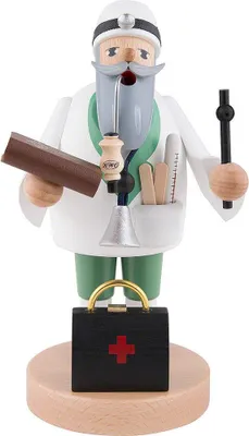 Immagine prodotto di Medico uomo fumatore con valigetta da medico WxDxH= 10x9x19cm NUOVO