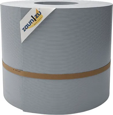 Produktbild von Sichtschutzstreifen zaun|zu RILLE MAXI 50m Rolle Blende für 24cm Gittermatten Fenstergrau 50m