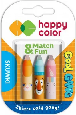 Obrázok produktu pre Stierateľné uzávery na perá 3 ks. Cool Gang Happy Color