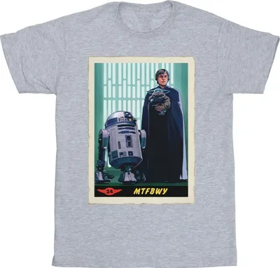 Produktbild von Star Wars - "The Mandalorian MTFBWY" T-Shirt für Herren BI47292 (S) (Grau)