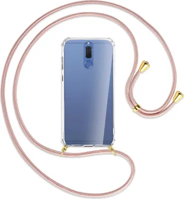 Produktbild von Handykette Backcover-Schutzhülle mit Band (Metall goldfarben) für Huawei Mate 10 Lite / G10 - roségold
