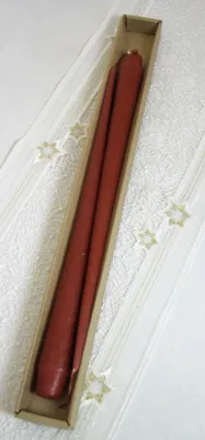 Produktbild von Stabkerze Spitzkerze Leuchterkerze Rost 2er Set, ca. 32 cm