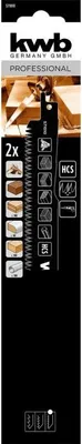 Produktbild von kwb 571010, Stichsägeblatt, Holz, Hartstahl (HCS), Schwarz, 23 cm, 2 Stück(e)