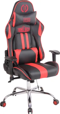 Produktbild von CLP Gaming Bürostuhl Limit XM Kunstleder mit Massagefunktion | Farbe schwarz/rot