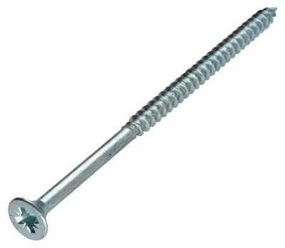 Produktbild von Spanplattenschrauben Senkkopfschraube Pozi N°3 6X120 Teilgewinde Verzinkt