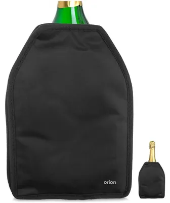 Obrázok produktu pre Obal na ochladzovanie fliaš – chladiaci obal na fľaše – 23 cm – 100 % polyester – čierna farba